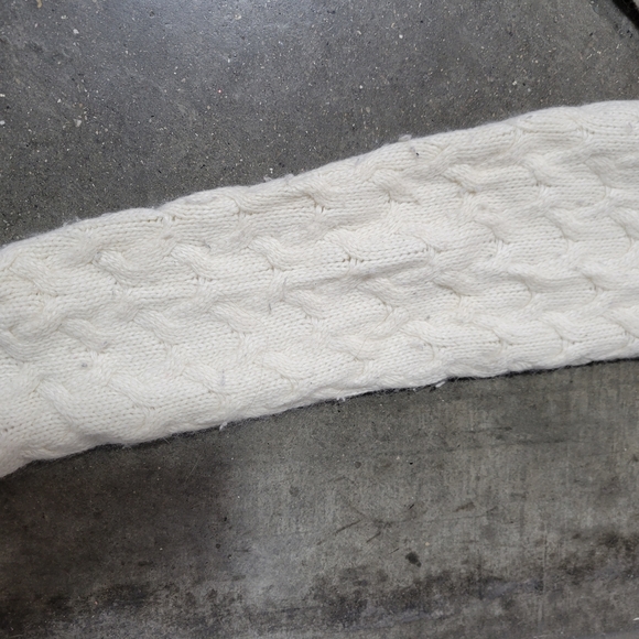 Vintage j crew Cotton-blend bouclé cable-knit sweater women's medium - Picture 8 of 8